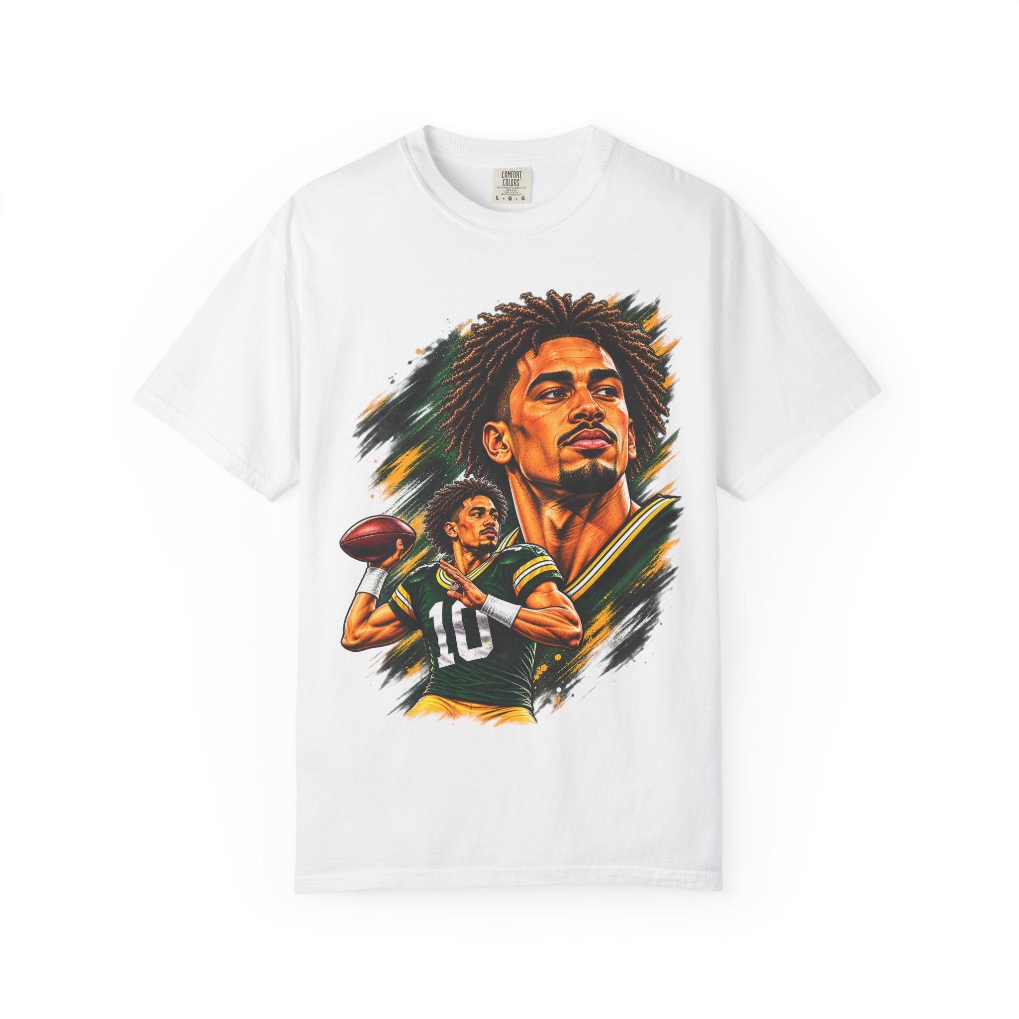 Jordan Love inspired No. 10 Graphic Tee - Back print