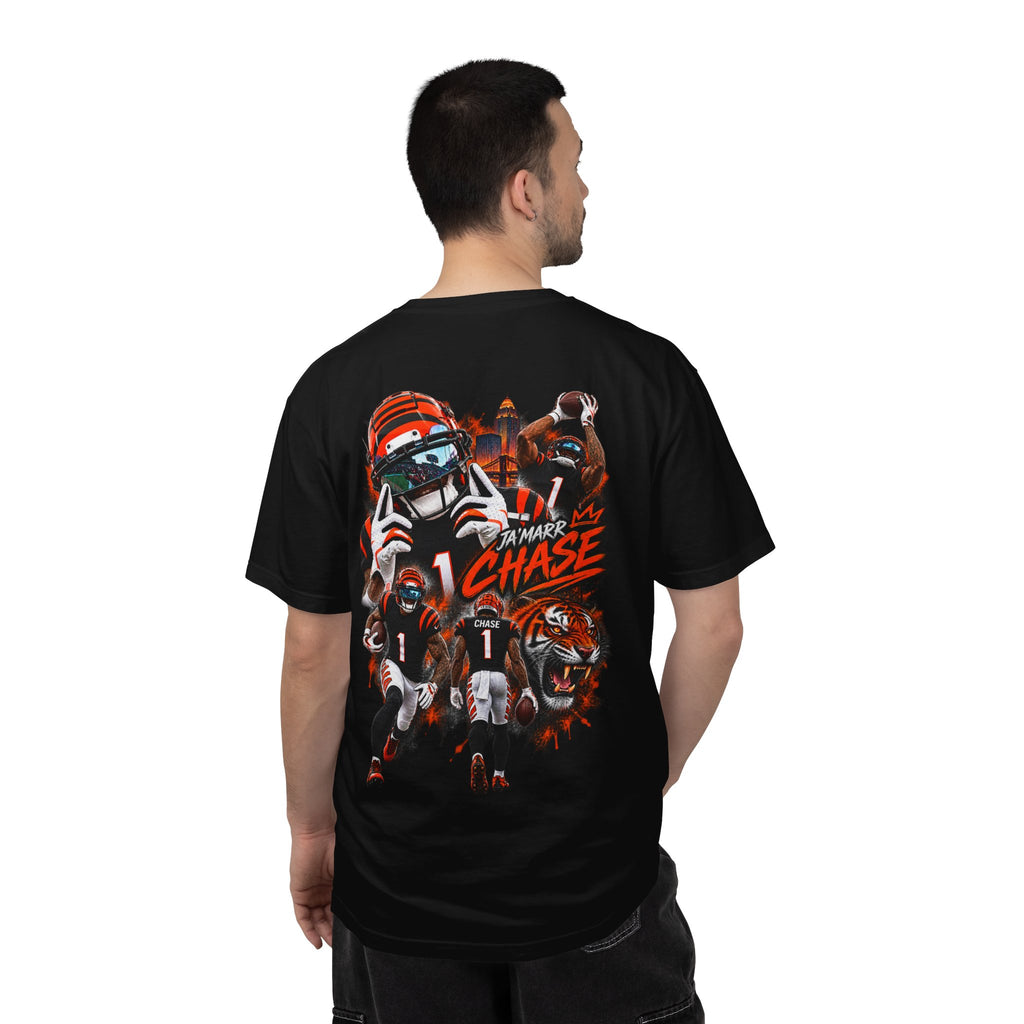Ja'Marr Chase inspired No. 1 Graphic Tee -Front Logo Back print
