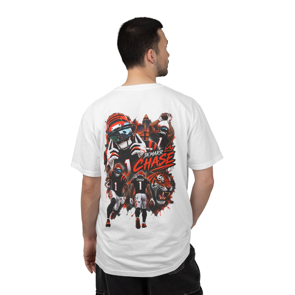 Ja'Marr Chase inspired No. 1 Graphic Tee -Front Logo Back print