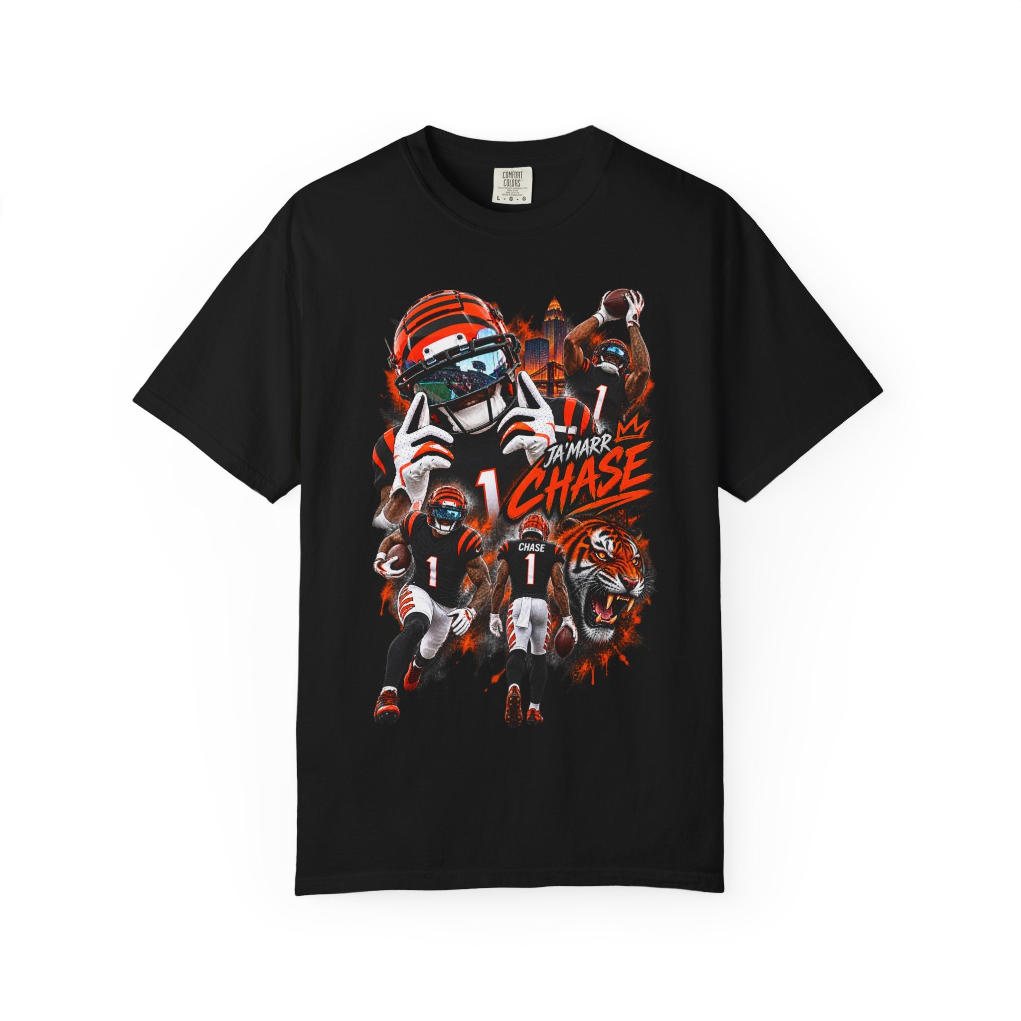 Ja'Marr Chase inspired No. 1 Graphic Tee - Back print