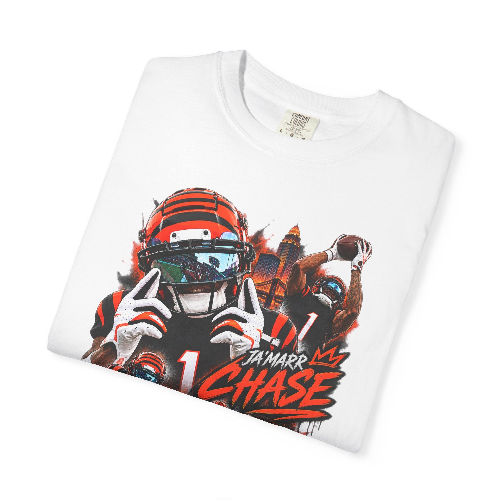 Ja'Marr Chase inspired No. 1 Graphic Tee - Back print