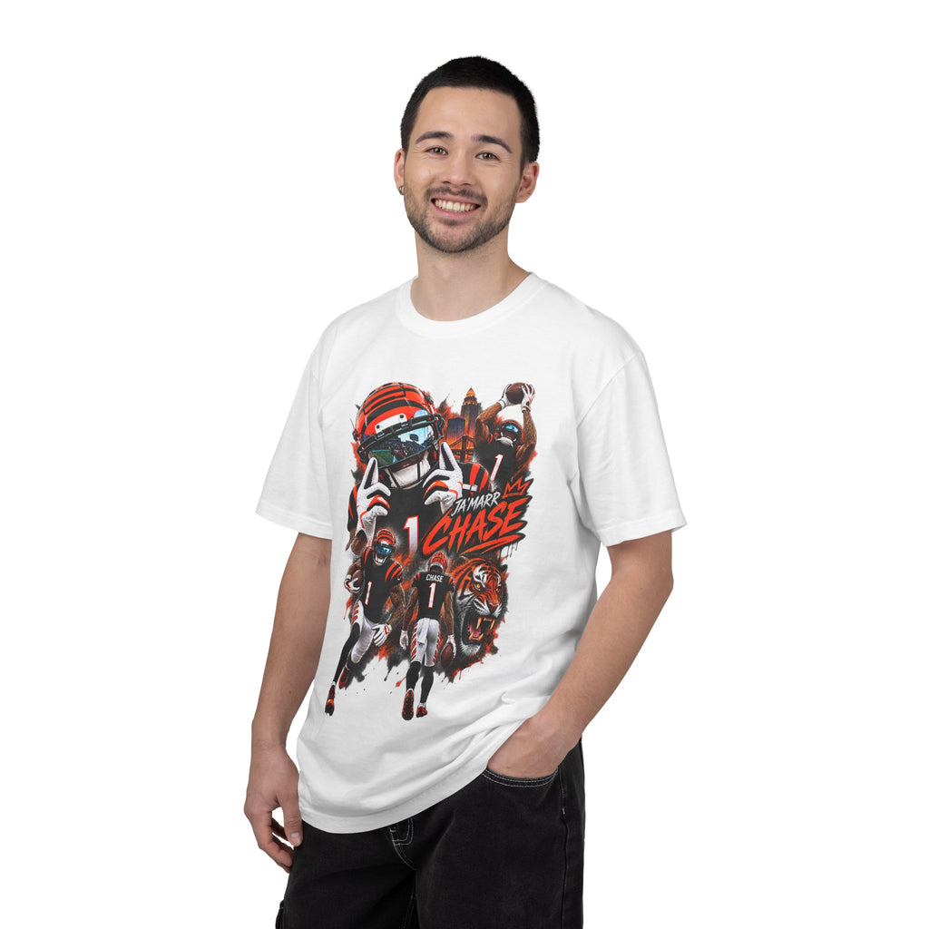 Ja'Marr Chase inspired No. 1 Graphic Tee - Back print