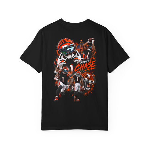 Ja'Marr Chase inspired No. 1 Graphic Tee -Front Logo Back print