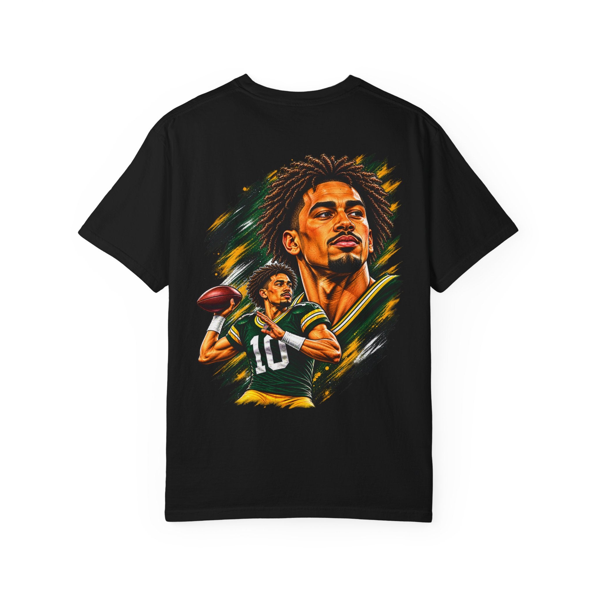 Jordan Love inspired No. 10 Graphic Tee -Front Logo Back print