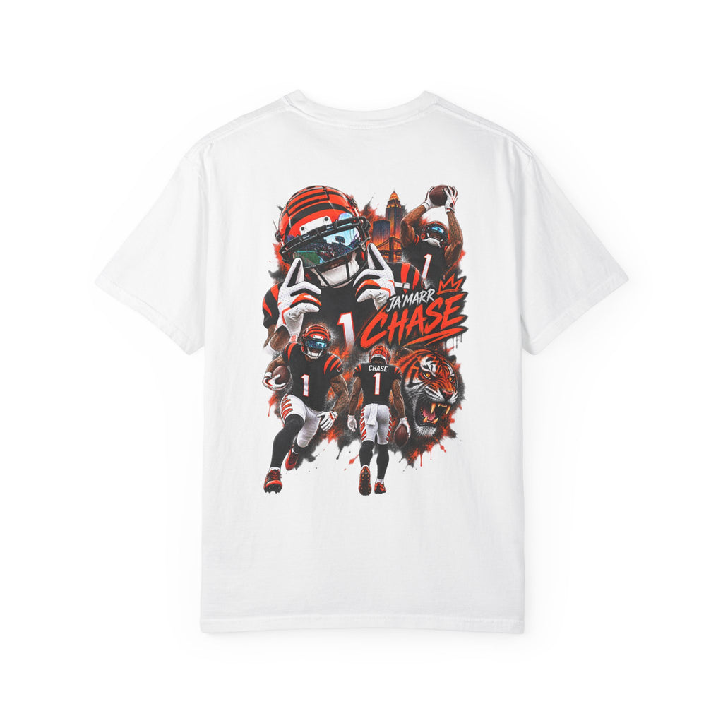 Ja'Marr Chase inspired No. 1 Graphic Tee -Front Logo Back print