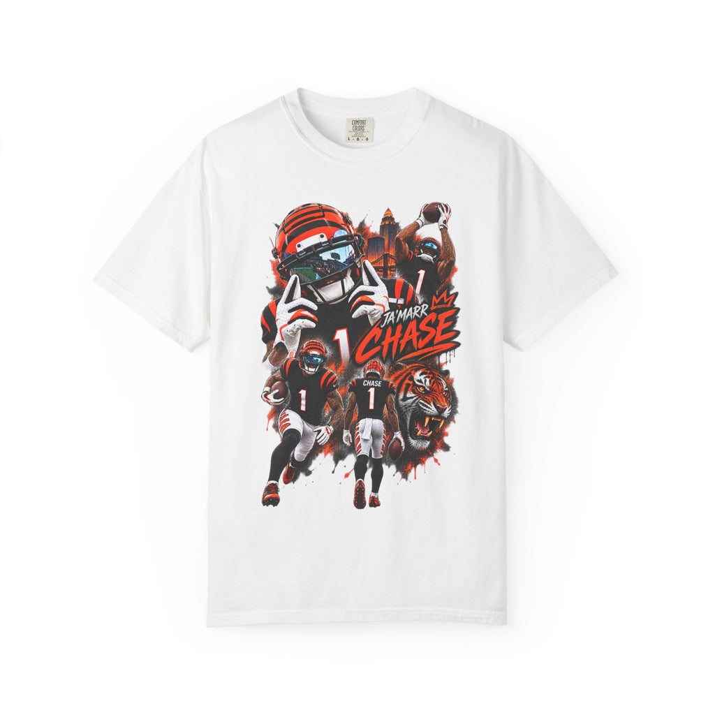 Ja'Marr Chase inspired No. 1 Graphic Tee - Back print