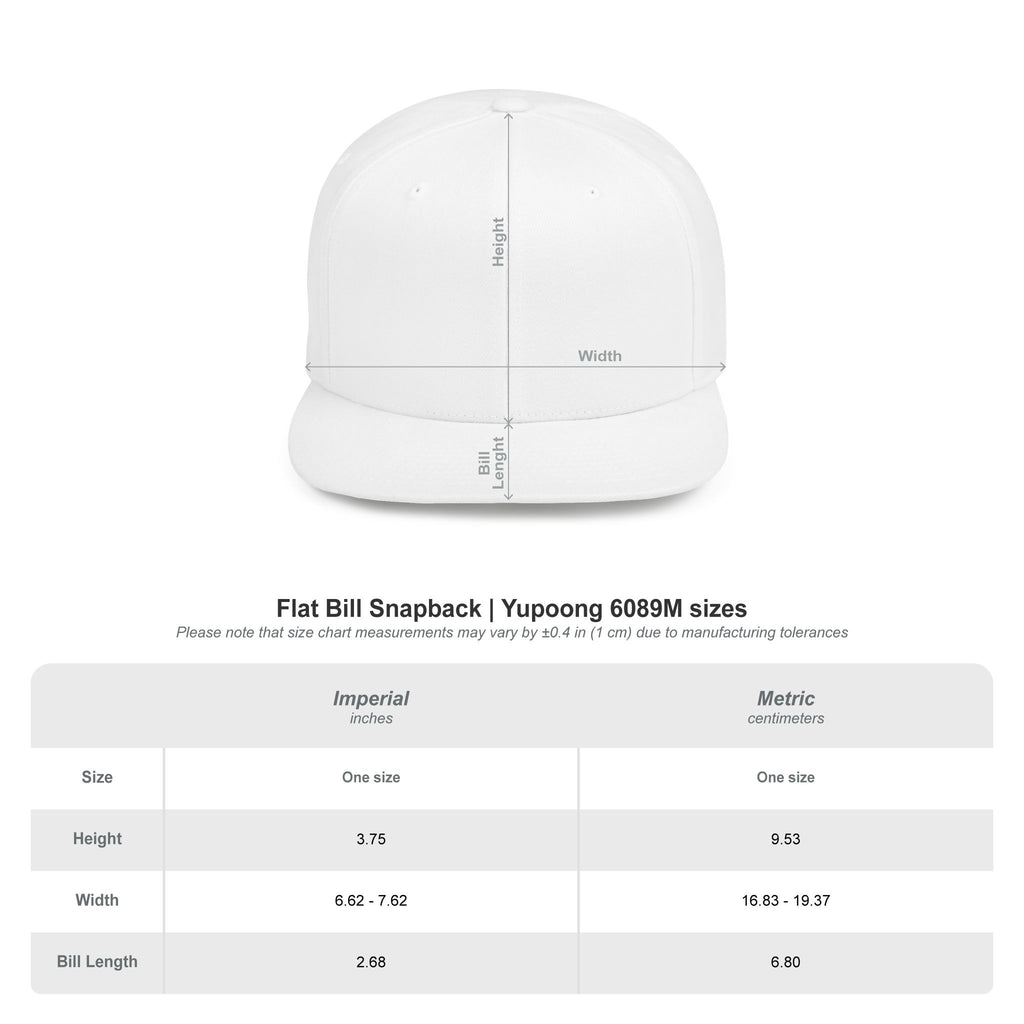 Flat Bill Snapback Hat — "The Unofficial Whistle" Embroidered Sports Cap